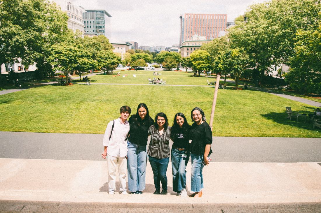 group on the HMS quad