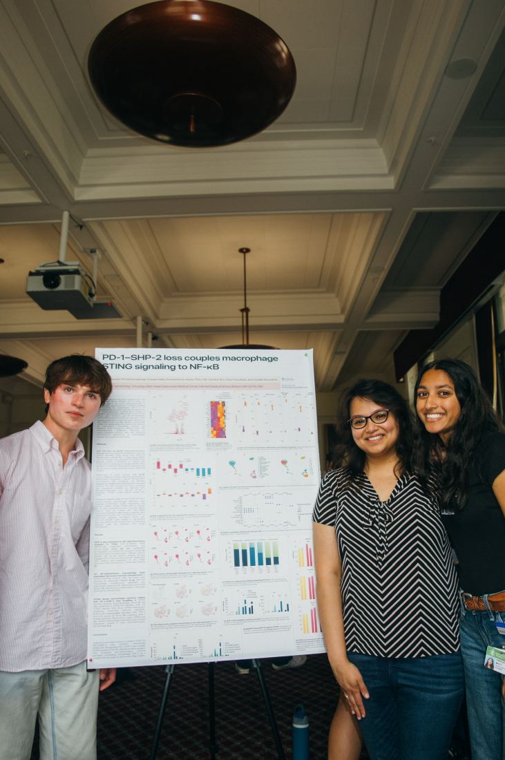 presenting the poster